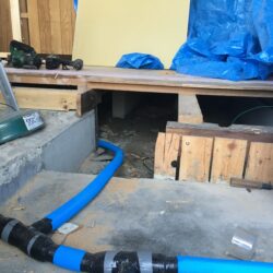 オノヤ 郡山リフォームショールーム ブログ「洗面所の床下の配管交換工事」