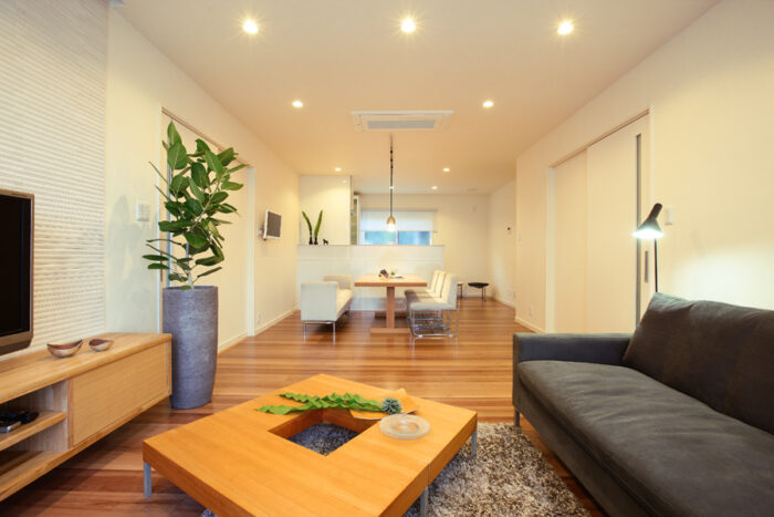 リフォーム施工事例：須賀川市　フルリフォーム　やさしい白につつまれたLDK