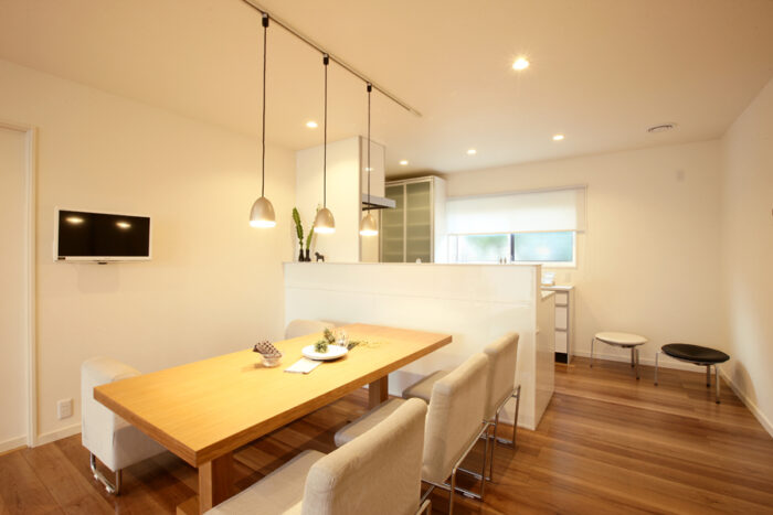 リフォーム施工事例：須賀川市　フルリフォーム　やさしい白につつまれたLDK