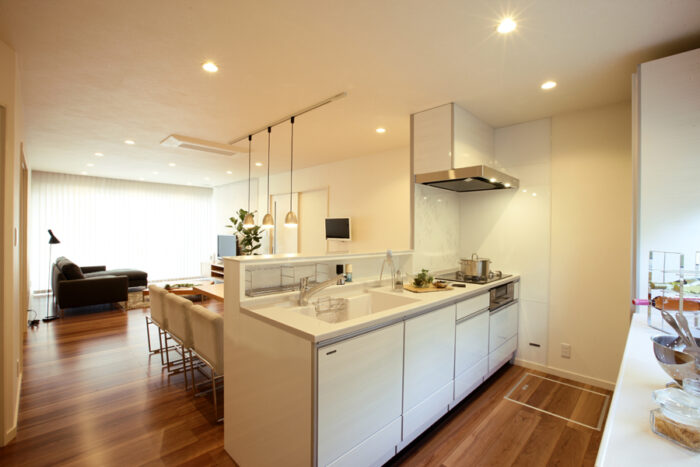 リフォーム施工事例：須賀川市　フルリフォーム　やさしい白につつまれたLDK