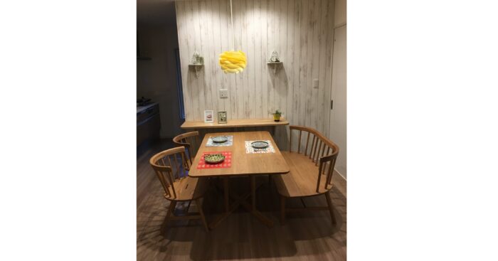 リフォーム施工事例：LDKリフォーム　お気に入りの北欧仕上げダイニングテーブル