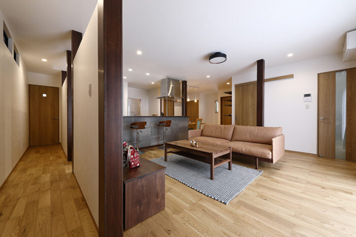 リフォーム施工事例：福島市　LDKリフォーム　アクセントパネルでスタイリッシュ空間へ