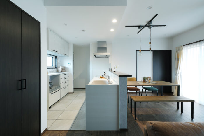 リフォーム施工事例：石川郡　家族を近くに感じる子育て世代のLDKリフォーム