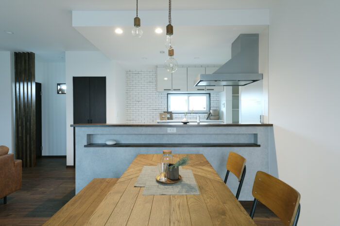 リフォーム施工事例：石川郡　家族を近くに感じる子育て世代のLDKリフォーム