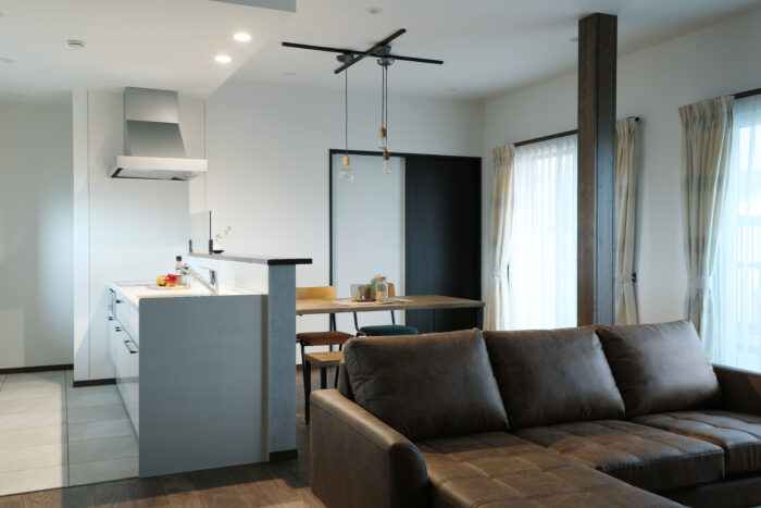 リフォーム施工事例：石川郡　家族を近くに感じる子育て世代のLDKリフォーム