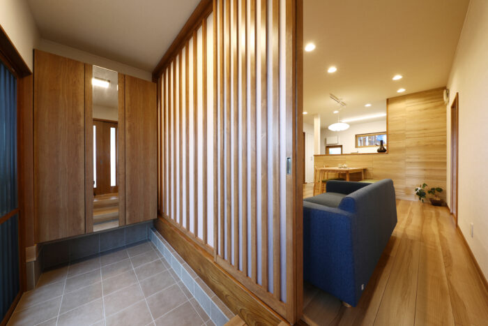 リフォーム施工事例:白河市 格子の映える和モダンLDKリフォーム