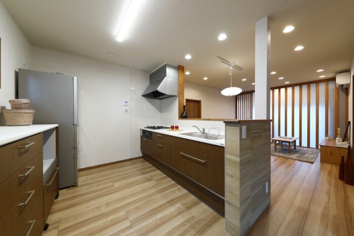 リフォーム施工事例:白河市 格子の映える和モダンLDKリフォーム