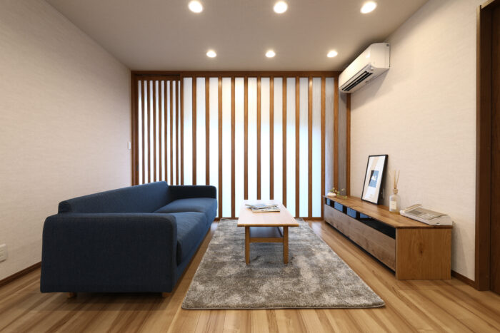 リフォーム施工事例:白河市 格子の映える和モダンLDKリフォーム