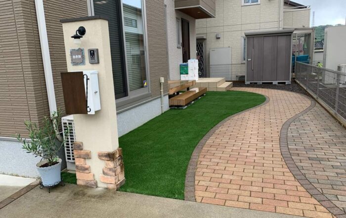 リフォーム施工事例:福島市 子どもが寝ころべる庭へエクステリアリフォーム