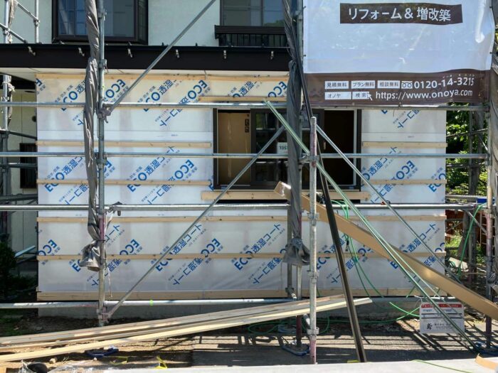 オノヤ 白河リフォームショールーム ブログ「白河市で増築リフォーム工事が始まりました⑨」