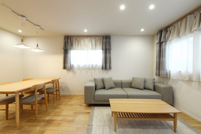 リフォーム施工事例:福島市 減築して心地よく暮らせる平屋へ 全面リノベーション