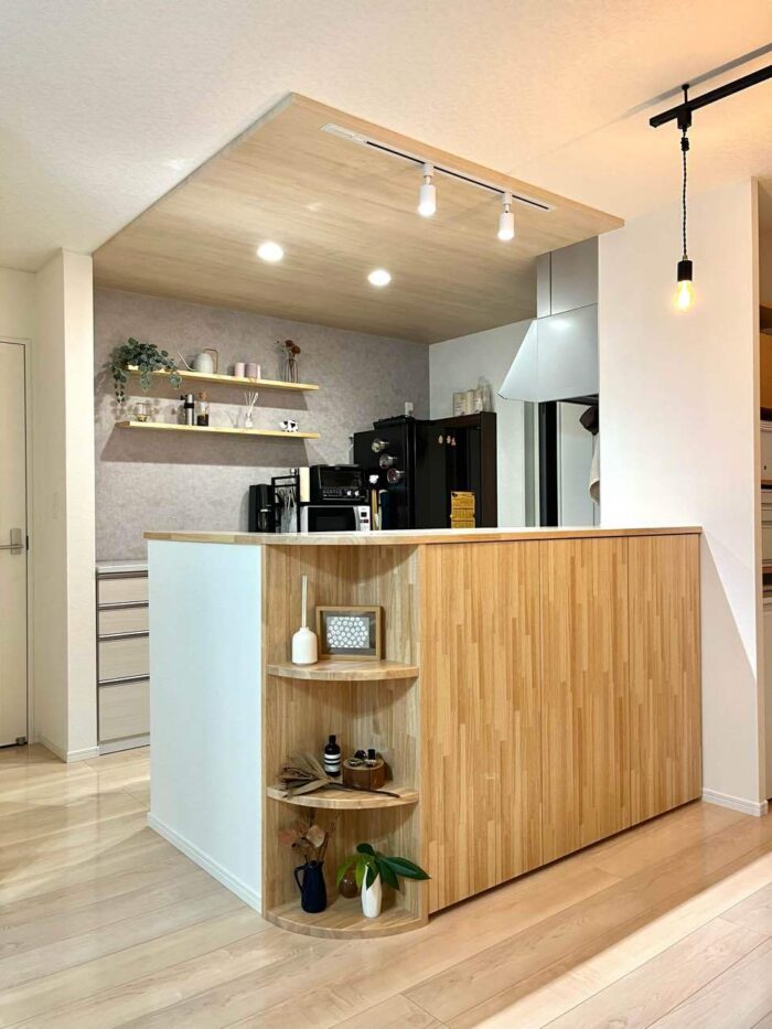 リフォーム施工事例:福島市 キッチンカウンターを利用した収納リフォーム