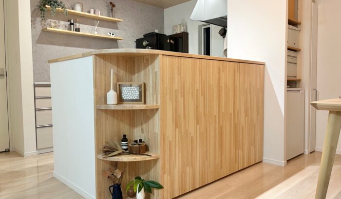 リフォーム施工事例:福島市 キッチンカウンターを利用した収納リフォーム