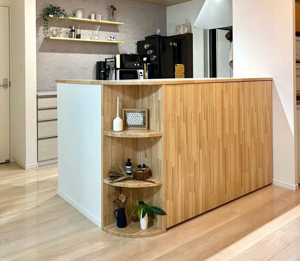 リフォーム施工事例：福島市　キッチンカウンターを利用した収納リフォーム