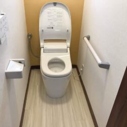 オノヤ 福島リフォームショールーム ブログ「福島市　リフォーム　トイレ交換　アクセントクロス」