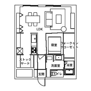 リフォーム施工事例：仙台市　ワークウエアの似合う家へリフォーム 間取り After