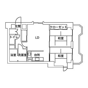 リフォーム施工事例：仙台市　マンションでもゆとりを持って暮らせる住まい 間取り Before