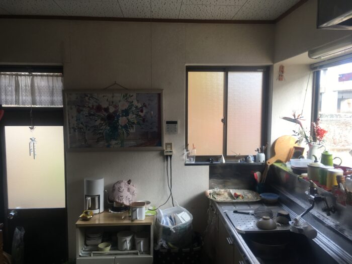 リフォーム施工事例：仙台市太白区　キッチンリフォーム　素材を魅せるキッチン Before