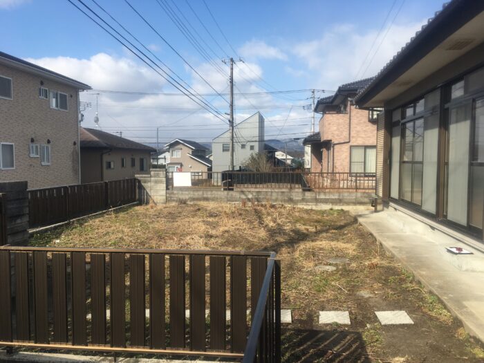 リフォーム施工事例：仙台市泉区　平屋の庭 Before