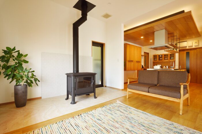 リフォーム施工事例：柴田郡村田町　冬を楽しむ　暖炉のある空間リフォーム