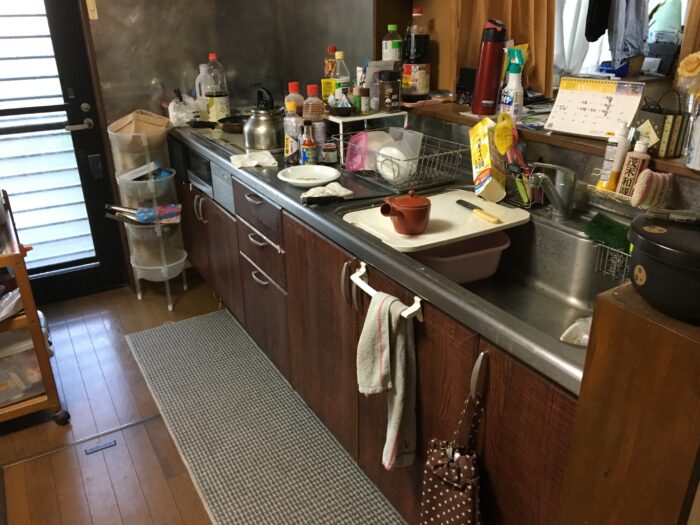 リフォーム施工事例：亘理郡山元町　キッチンリフォーム　モダンスタイリッシュなキッチンリフォーム Before