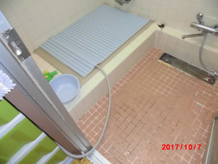 リフォーム施工事例：お風呂リフォーム　さわやかシステムバス Before