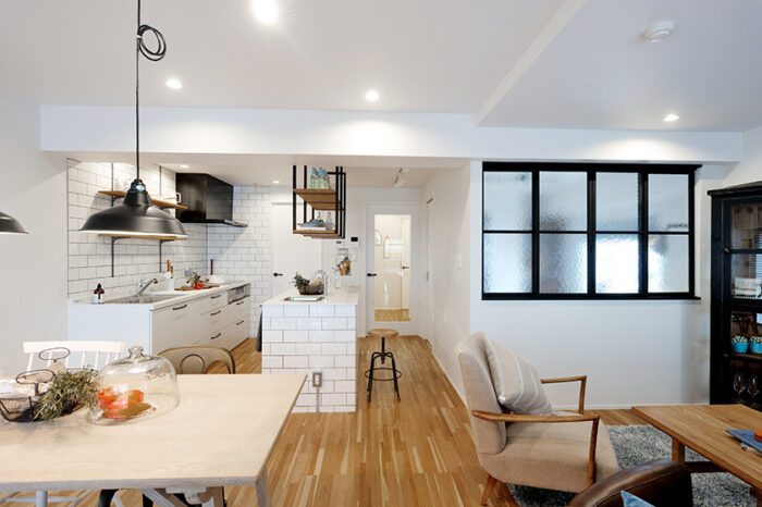 リフォーム施工事例:仙台市 夢の暮らしが詰まったスロウカフェテイストLDKリフォーム