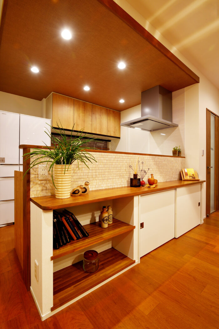 リフォーム施工事例：名取市　こだわりが詰まったキッチンリフォーム