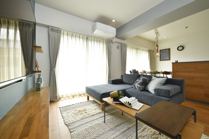 リフォーム施工事例：塩釜市　遊び心とラグジュアリーさを兼ね備えたLDKリフォーム