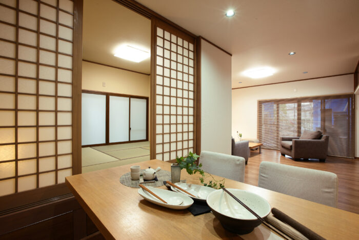 リフォーム施工事例：LDKリフォーム　収納のある和の家