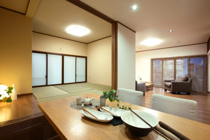 リフォーム施工事例：LDKリフォーム　収納のある和の家