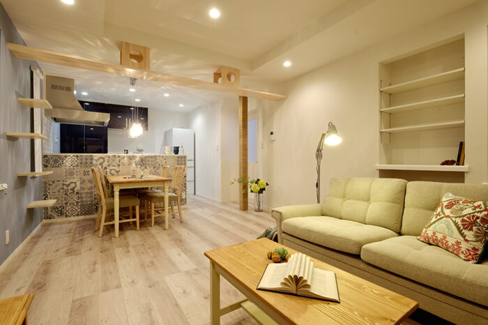 リフォーム施工事例:仙台市 猫と暮らすフレンチテイスト