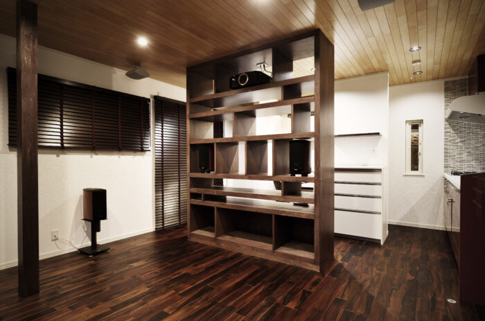 リフォーム施工事例:仙台市泉区 LDKリフォームで映画を楽しむ家に