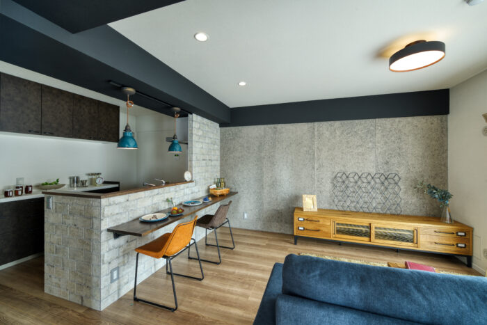 リフォーム施工事例：仙台市若林区　限りある空間も表情で遊ぶLDKリフォーム