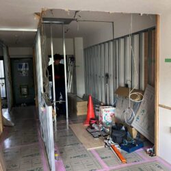 オノヤ 仙台中山リフォームショールーム ブログ「仙台市にてマンションリノベーション工事進行中　下地工事」