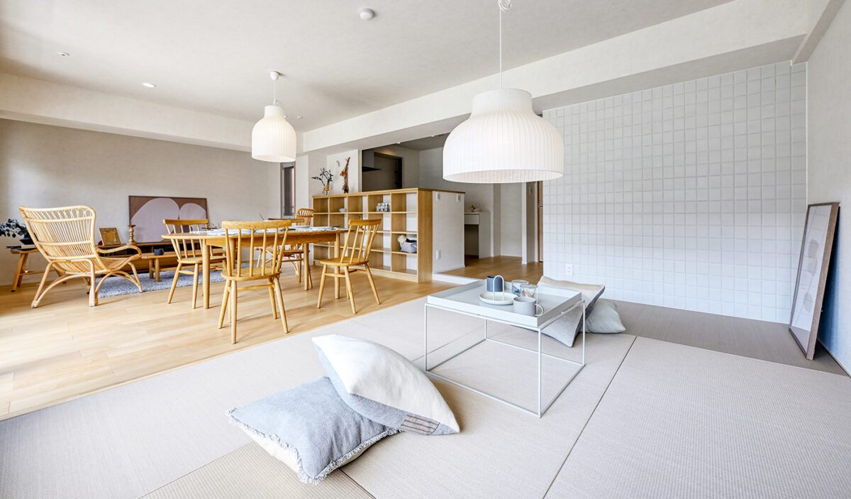 リフォーム施工事例：仙台市宮城野区　明るく心地よい、現代の和の暮らし