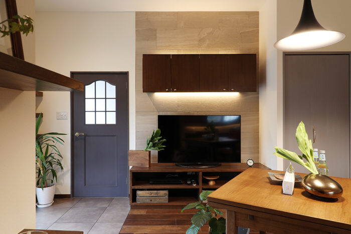 リフォーム施工事例:LDKリフォーム こだわりの癒しのリビング