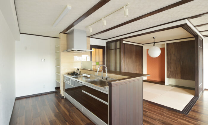 リフォーム施工事例：フルリフォーム　古民家風マンション