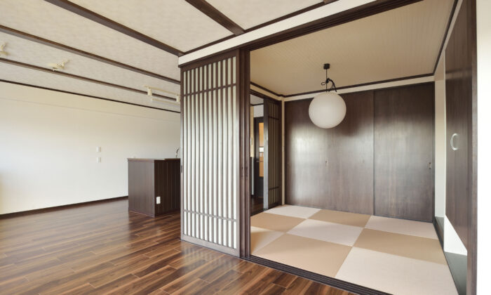 リフォーム施工事例：フルリフォーム　古民家風マンション