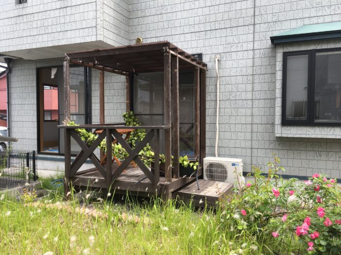 リフォーム施工事例：宇都宮市　ウッドデッキ Before