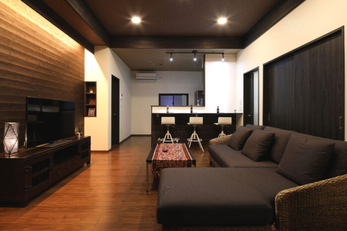 リフォーム施工事例：宇都宮市　リフォームで間取りを一新！モダンアジアン空間