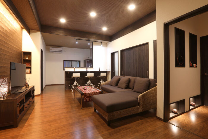 リフォーム施工事例：宇都宮市　リフォームで間取りを一新！モダンアジアン空間