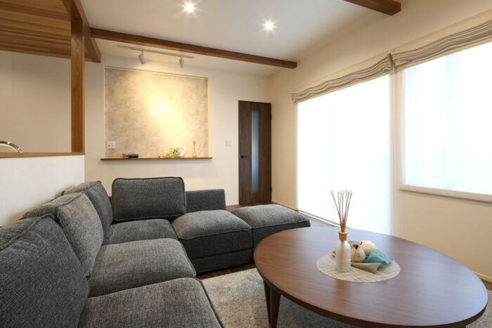 リフォーム施工事例：宇都宮市　木と石の自然をたっぷりと感じる家