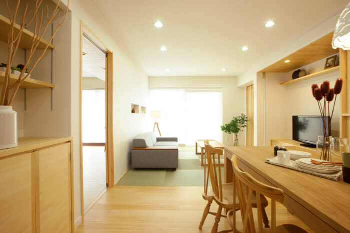 リフォーム施工事例：フルリフォーム　無垢と畳〜ナチュラルリノベーション〜