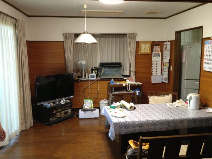 リフォーム施工事例：フルリフォーム　おだやかに暮らす　開放的なLDK Before