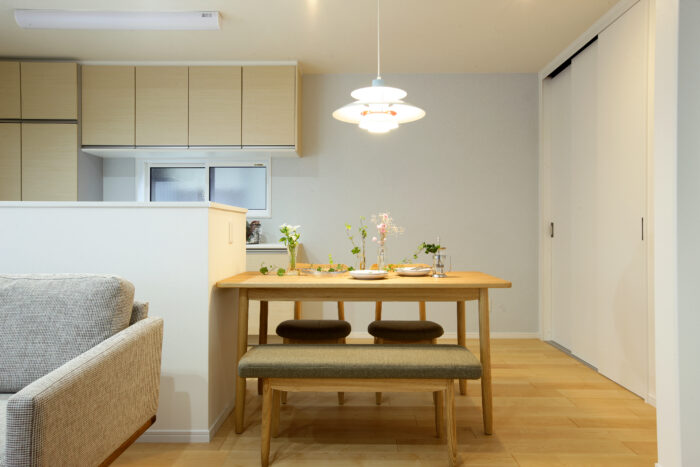 リフォーム施工事例：フルリフォーム　おだやかに暮らす　開放的なLDK