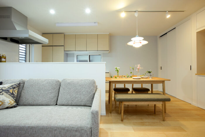 リフォーム施工事例：フルリフォーム　おだやかに暮らす　開放的なLDK