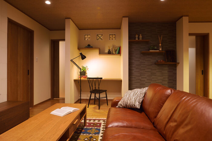 リフォーム施工事例：フルリフォーム　二人のゆったりくつろげる空間