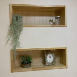 オノヤ 宇都宮宝木リフォームショールーム ブログ「壁厚を利用した飾り棚」