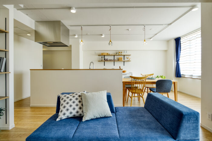 リフォーム施工事例：LDKリフォーム　穏やかな時間流れる清潔感のあるシンプルフレンチ